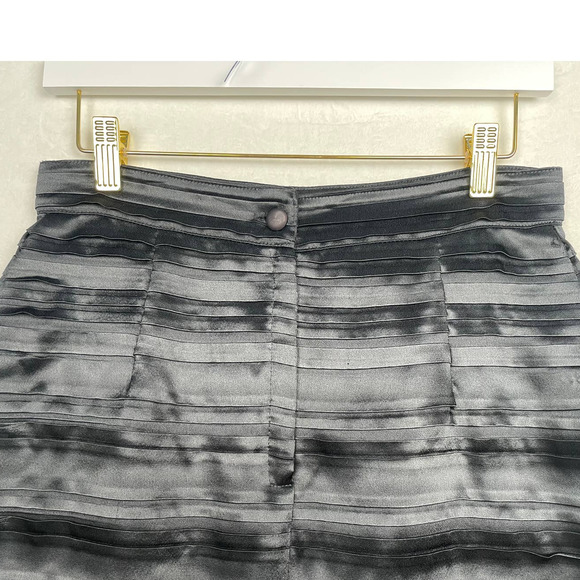 Vintage Zatti de Simorra‎ fitted black textured sheath pencil skirt Size 12 US - Picture 3 of 11